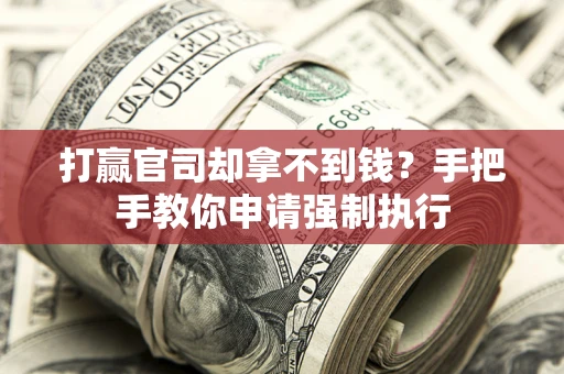 北京打赢官司却拿不到钱？手把手教你申请强制执行
