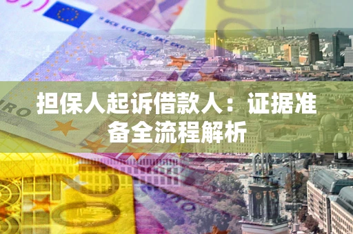 北京担保人起诉借款人：证据准备全流程解析