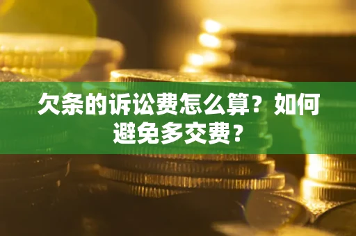 北京欠条的诉讼费怎么算？如何避免多交费？