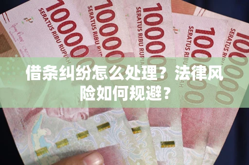 北京借条纠纷怎么处理？法律风险如何规避？