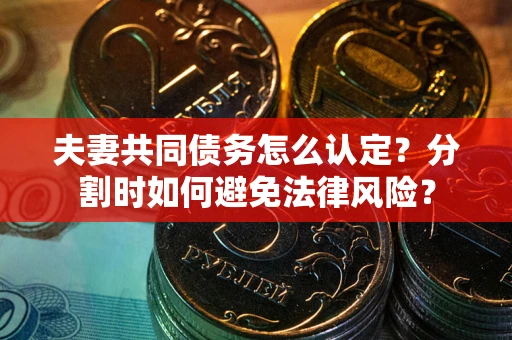 北京夫妻共同债务怎么认定？分割时如何避免法律风险？